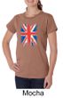 Union Jack Shirt British UK Flag Big Print Ladies Organic T-shirt