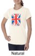 Union Jack Shirt British UK Flag Big Print Ladies Organic T-shirt