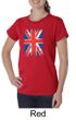 Union Jack Shirt British UK Flag Big Print Ladies Organic T-shirt
