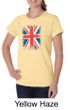 Union Jack Shirt British UK Flag Big Print Ladies Organic T-shirt