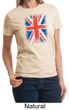 Union Jack Shirt British UK Flag Big Print Ladies T-shirt