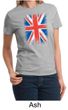 Union Jack Shirt British UK Flag Big Print Ladies T-shirt