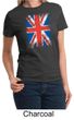 Union Jack Shirt British UK Flag Big Print Ladies T-shirt