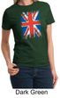 Union Jack Shirt British UK Flag Big Print Ladies T-shirt