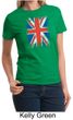 Union Jack Shirt British UK Flag Big Print Ladies T-shirt