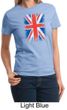 Union Jack Shirt British UK Flag Big Print Ladies T-shirt