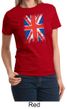 Union Jack Shirt British UK Flag Big Print Ladies T-shirt