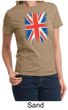 Union Jack Shirt British UK Flag Big Print Ladies T-shirt