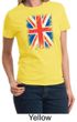 Union Jack Shirt British UK Flag Big Print Ladies T-shirt