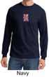 Union Jack Shirt British UK Flag Small Print Adult Long Sleeve Shirt