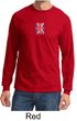 Union Jack Shirt British UK Flag Small Print Adult Long Sleeve Shirt