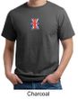 Union Jack Shirt British UK Flag Small Print Adult Organic T-shirt
