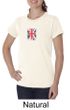 Union Jack Shirt British UK Flag Small Print Ladies Organic T-shirt