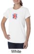 Union Jack Shirt British UK Flag Small Print Ladies Organic T-shirt