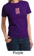 Union Jack Shirt British UK Flag Small Print Ladies T-shirt