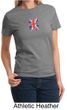 Union Jack Shirt British UK Flag Small Print Ladies T-shirt