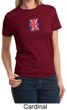 Union Jack Shirt British UK Flag Small Print Ladies T-shirt