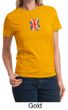 Union Jack Shirt British UK Flag Small Print Ladies T-shirt