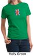 Union Jack Shirt British UK Flag Small Print Ladies T-shirt