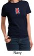 Union Jack Shirt British UK Flag Small Print Ladies T-shirt
