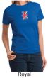 Union Jack Shirt British UK Flag Small Print Ladies T-shirt