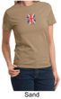 Union Jack Shirt British UK Flag Small Print Ladies T-shirt