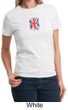 Union Jack Shirt British UK Flag Small Print Ladies T-shirt