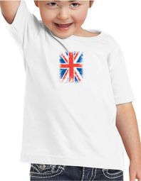 Union Jack Shirt British UK Flag Small Print Toddler T-shirt