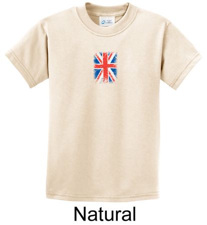Union Jack Shirt British UK Flag Small Print Youth T-shirt