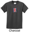 Union Jack Shirt British UK Flag Small Print Youth T-shirt