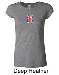 Union Jack Shirt UK Flag Small Print Ladies Longer Length Shirt