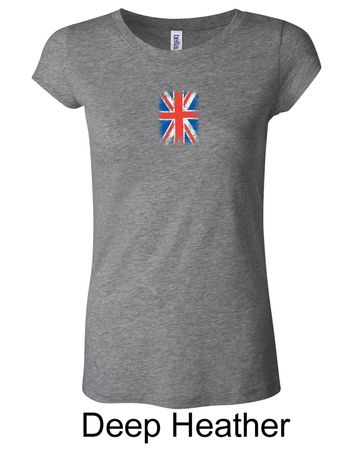 Union Jack Shirt UK Flag Small Print Ladies Longer Length Shirt