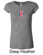 Union Jack Shirt UK Flag Small Print Ladies Longer Length Shirt