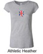 Union Jack Shirt UK Flag Small Print Ladies Longer Length Shirt