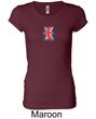 Union Jack Shirt UK Flag Small Print Ladies Longer Length Shirt