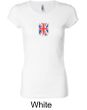 Union Jack Shirt UK Flag Small Print Ladies Longer Length Shirt