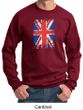 Union Jack Sweatshirt British UK Flag Big Print Adult Sweat Shirt
