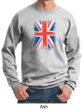 Union Jack Sweatshirt British UK Flag Big Print Adult Sweat Shirt