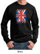 Union Jack Sweatshirt British UK Flag Big Print Adult Sweat Shirt