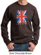 Union Jack Sweatshirt British UK Flag Big Print Adult Sweat Shirt