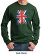 Union Jack Sweatshirt British UK Flag Big Print Adult Sweat Shirt