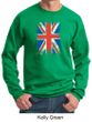 Union Jack Sweatshirt British UK Flag Big Print Adult Sweat Shirt