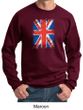Union Jack Sweatshirt British UK Flag Big Print Adult Sweat Shirt