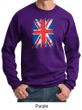 Union Jack Sweatshirt British UK Flag Big Print Adult Sweat Shirt