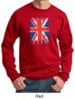 Union Jack Sweatshirt British UK Flag Big Print Adult Sweat Shirt