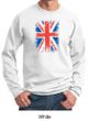 Union Jack Sweatshirt British UK Flag Big Print Adult Sweat Shirt