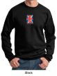 Union Jack Sweatshirt British UK Flag Small Print Adult Sweatshirt