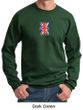 Union Jack Sweatshirt British UK Flag Small Print Adult Sweatshirt