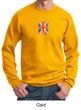 Union Jack Sweatshirt British UK Flag Small Print Adult Sweatshirt
