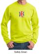 Union Jack Sweatshirt British UK Flag Small Print Adult Sweatshirt